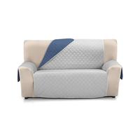 Martina Home Couvre-canapé matelassé réversible Ambar 4 Places Gris Bleu