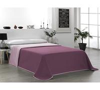 Martina Home Couvre-lit boutis réversible, 100% Polyester, Aubergine Saumon, lit de 90 cm
