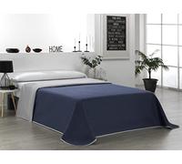 Martina Home Couvre-lit boutis réversible, 100% Polyester, Gris Bleu, lit de 105 cm