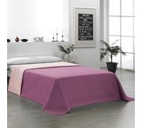 Martina Home Couvre-lit Boutis Réversible, Aubergine Saumon, Lit 105