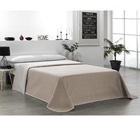 Martina Home Couvre-lit boutis réversible, Lin Cuir, lit 105 cm