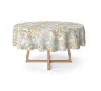Martina Home Danubio Nappe en Résine Ronde Doré 140 cm