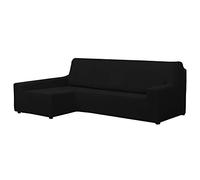 Martina Home Daytona Housse de canapé d'angle Super élastique multiadaptable, Polyester Coton, Noir, Izquierdo(mirando de frente)