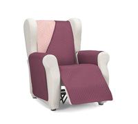 Martina Home Diamant Housse de canapé 1 Place/Relax - Aubergine/Saumon