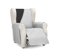 Martina Home Diamond Housse de canapé 1 Place/Relax - Gris/Noir