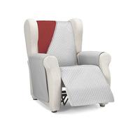 Martina Home Diamond Housse de canapé 1 Place/Relax - Gris/Rouge