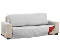 Martina Home Diamond Housse de canapé 4 Places - Gris/Rouge