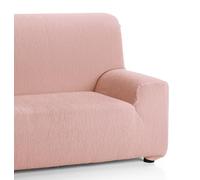 Martina Home Emilia Housse de canapé élastique, Polyester Coton, Saumon, 3 Places (170 à 220 cm)