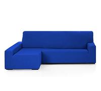 Martina Home - Emilia - Housse élastique pour Chaise Longue - Bras gaunche Long (vu de Face) - Bleu électrique