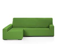 Martina Home - Emilia - Housse élastique pour Chaise Longue - Bras gaunche Long (vu de Face) - Vert