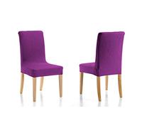 Martina Home Emilia Lot de 2 Housses de Chaise avec Dossier en Tissu Cardinal 40 x 50 x 60 cm