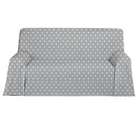 Martina Home - Foulard Multifonction/Plaid modèle Candy Star 230 x 270 cm. Gris