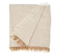 Martina Home Foulard Polyvalent Spiga, 80% Coton, 20% Polyester, Brut/Beige 260L x 300W