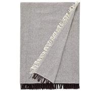 Martina Home Foulard Polyvalent Spiga, 80% Coton, 20% Polyester, Brut/Marron 180L x 130 W