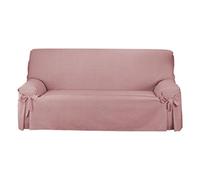 Martina Home Housse de canapé à nœuds 4 PLAZAS Rose pâle