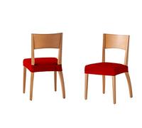 Martina Home Housse de Chaise Tunis Pack 6 Rouge