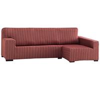Martina Home Housse élastique pour canapé d'angle modèle MEJICO, Bras Droit, Couleur Bordeaux, Taille de 240 à 280 cm