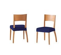 Martina Home Housse pour chaise Martina Home Housse de chaise assise 24x30x6 cm bleu marine, 2 Unités