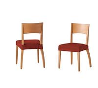 Martina Home Housse pour chaise Martina Home Housse de chaise assise 24x30x6 cm Brique, 2 Unités