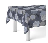 Martina Home Lens Nappe en Toile Cirée Bleu 180 x 140 cm