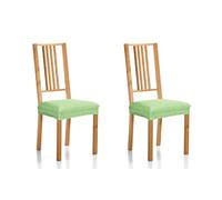 Martina Home Lot de 2 Housses de siège, Polyester Coton, Vert Mousse, Pack 2 Silla Asiento