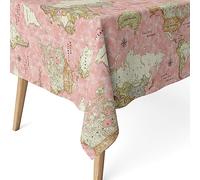 Martina Home Mapamundi Nappe en Résine Rose 140 x 140 cm