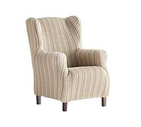 Martina Home Mejico Housse de Fauteuil élastique À Oreilles 33x42x8 cm Beige