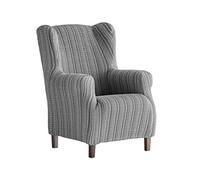 Martina Home Mejico Housse de Fauteuil élastique À Oreilles 33x42x8 cm Gris