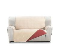 Martina Home Milano Housse de canapé rembourré 2 Places - Beige/Rouge