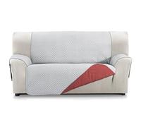 Martina Home Milano Housse de canapé rembourré 4 Places XL - Rouge/Gris