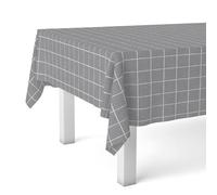 Martina Home Nappe en Toile cirée carrée Grise 100 x 140 cm