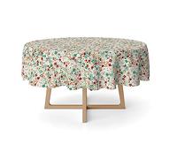 Martina Home Olena Nappe en Résine Ronde Rouge 140 cm