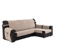 Martina Home Ribera Couvre Chaise Longue, Bras Droit, Tissu Écru 280 cm