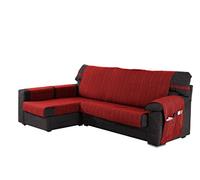 Martina Home Ribera Couvre Chaise Longue Bras Gauche Tissu Rouge 240 cm
