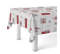 Martina Home Sea Nappe en Toile Cirée Rouge 140 x 140 cm