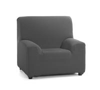 Martina Home Tunez, Housse de canapé stretch, Toile (50% polyester, 45% coton, 5% élasthanne), Gris anthracite, 1 Place (70-110 cm de largeur)