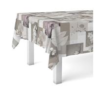 Martina Home Zen Leaves Nappe en Toile Cirée Ronde Unique 140 cm