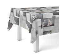 Martina Home Zen Stones Nappe en Toile Cirée Unique 240 x 140 cm