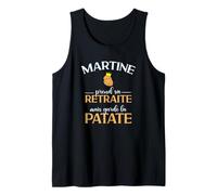 Martine Retraite idee Cadeau Pot de Depart Femme Débardeur