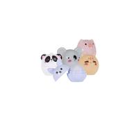 MARTINELIA - Baume à lèvres Animaux Kawaii Pour Enfant - Baume Hydratant à Lèvres Pour Fille - Modèle Aléatoire Coco, Crème, Fraise, Raisin et Guimauve - 1 unité