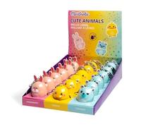 MARTINELIA - Baume à Lèvres Animaux Mignons Pour Enfant - Stick à Lèvres Aromatisé Pour Fille - Baume Hydratant - Sans Produit Toxique - Modèle Aléatoire Fraise, Vanille ou Myrtille - 1 unité