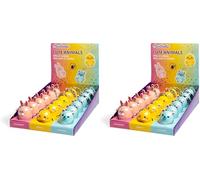 MARTINELIA - Baume à Lèvres Animaux Mignons Pour Enfant - Stick à Lèvres Aromatisé Pour Fille - Baume Hydratant - Sans Produit Toxique - Modèle Aléatoire Fraise, Vanille ou Myrtille - 1 unité