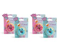 MARTINELIA - Baume à Lèvres Donut Pour Enfant - Soin Des Lèvres Gourmand Pour Petite Fille - Cadeau Fille - Modèle Aléatoire (Fraise, Vanille) - 1 Unité (Lot de 2)