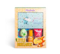 MARTINELIA - Coffret de Bain et Trousse de Toilette Dinosaure Pour Enfant, Coffret cadeau pour Garçon, Bombe de Bain, Gel Douche Dino - Sans Ingrédient Toxique
