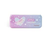 Martinelia Coffret Maquillage Enfant - Plumier Maquillage Enfant 3 Étages Licorne - Coffret Beauté Fille : 11 Ombres à Paupières, 11 Brillants à Lèvres, 2 Chouchous, 2 Pinces Cheveux & Autocollants