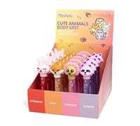 MARTINELIA - Eau De Toilette Pour Enfant - Parfum De Poche Animaux Pour Fille - Routine Beauté - Bouchon Animal Trop Mignon - Modèle Aléatoire (Pastèque ou Pêche ou Fraise ou Myrtille) - 1 Unité