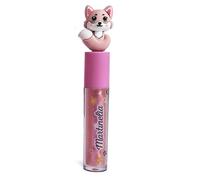 MARTINELIA - Gloss Animaux Enfant - Brillant à Lèvres pour Enfant - Bouchon Animal Trop Mignon - Cadeau Fille - Modèle Aléatoire (Fraise ou Raisin ou Cerise ou Pêche) - 1 Unité