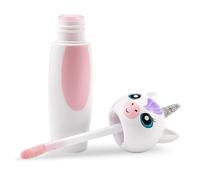 MARTINELIA - Gloss Licorne Pour Enfant - Brillant à Lèvres Aromatisé Pour Fille - Maquillage Enfant Non Toxique - Modèle Aléatoire Cerise, Pêche, Crème, Myrtille - 1 unité