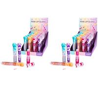 MARTINELIA - Gloss Patte de Chat Pour Enfant - Brillant à Lèvres Aromatisé Pour Fille - Maquillage Enfant Non Toxique - Modèle Aléatoire Noix de Coco, Pêche, Fraise & Myrtille - 1 unité (Lot de 2)