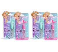 MARTINELIA - Gloss Sirène Pour Enfant - Brillant à Lèvres Fille Sirène - Soin Des Lèvres Petite Fille - Modèle Aléatoire (Noix De Coco, Cerise) - 1 Unité (Lot de 2)